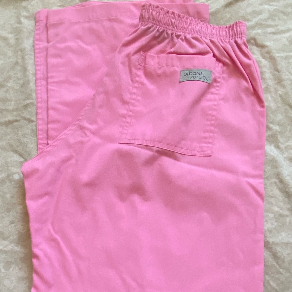 Women's Pink Boot Cut Scrub Pants